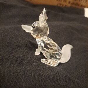 Swarovski Crystal Vintage Sitting Fox W Box Logo Excellent 7629NR70